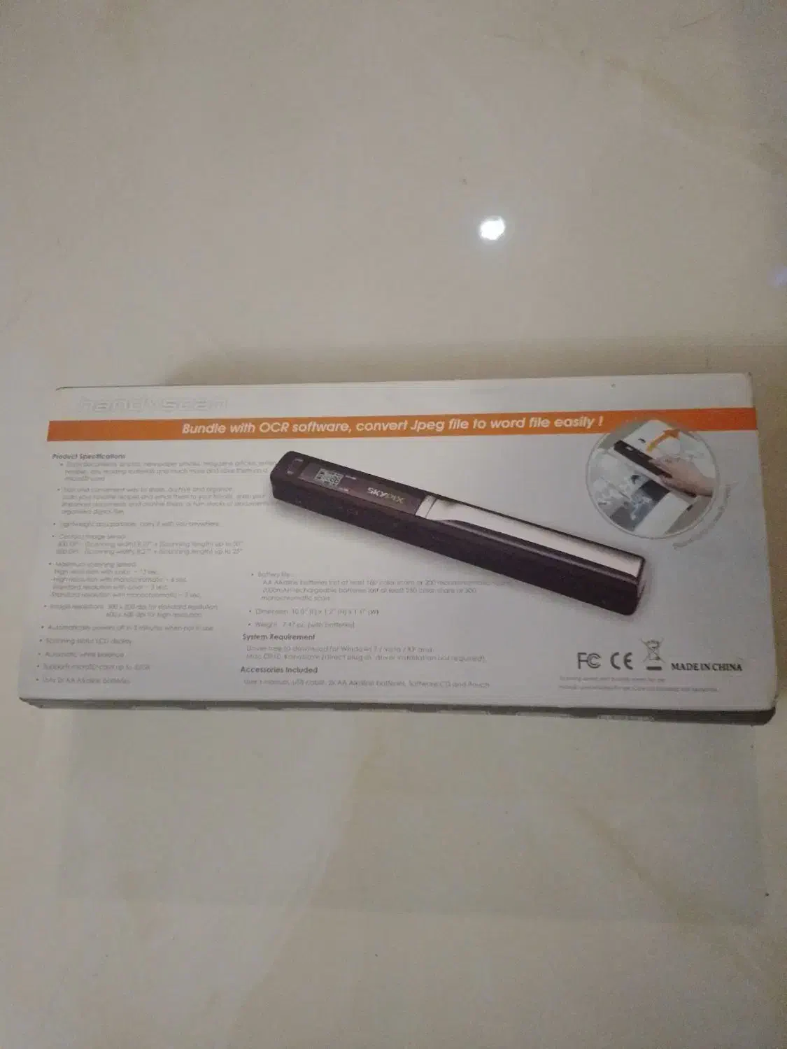 اسکنر دستی دارای پورت کارت حافظه مارک SKYPIX|پرینتر، اسکنر، کپی، فکس|تهران, بهار|دیوار