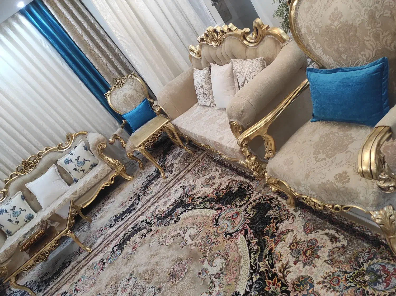 مبل سلطنتی ۱۰ نفره|مبلمان خانگی و میز عسلی|قدس, شهرقدس|دیوار