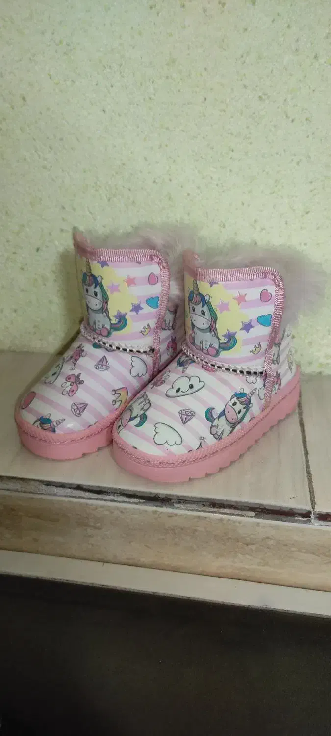 نیم بوت دخترانه طرح یونیکورن|کفش و لباس بچه|شیراز, تپه تلویزیون|دیوار