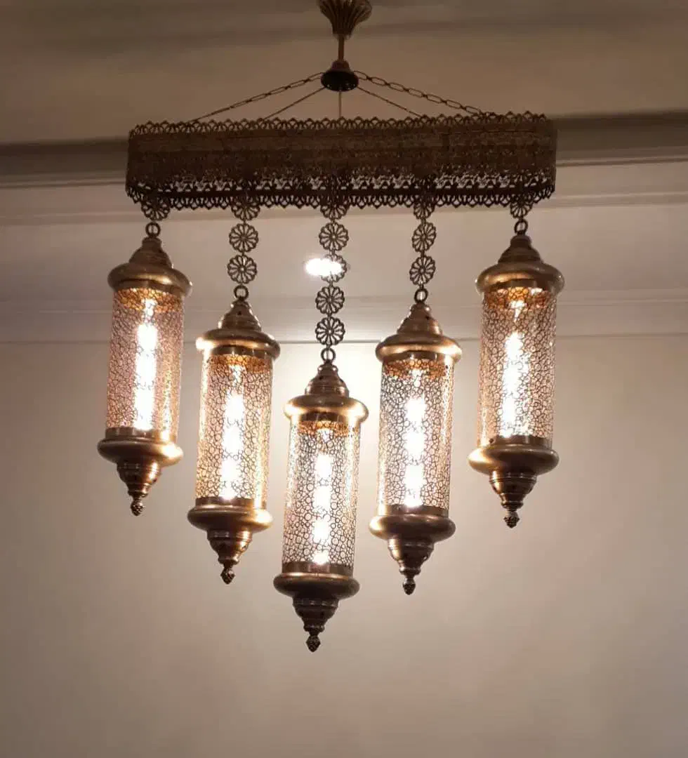 لوسترفانوسی تک شعله سرپیج بزرگ ودیوارکوبش|لوستر و چراغ آویز|تهران, جوادیه|دیوار