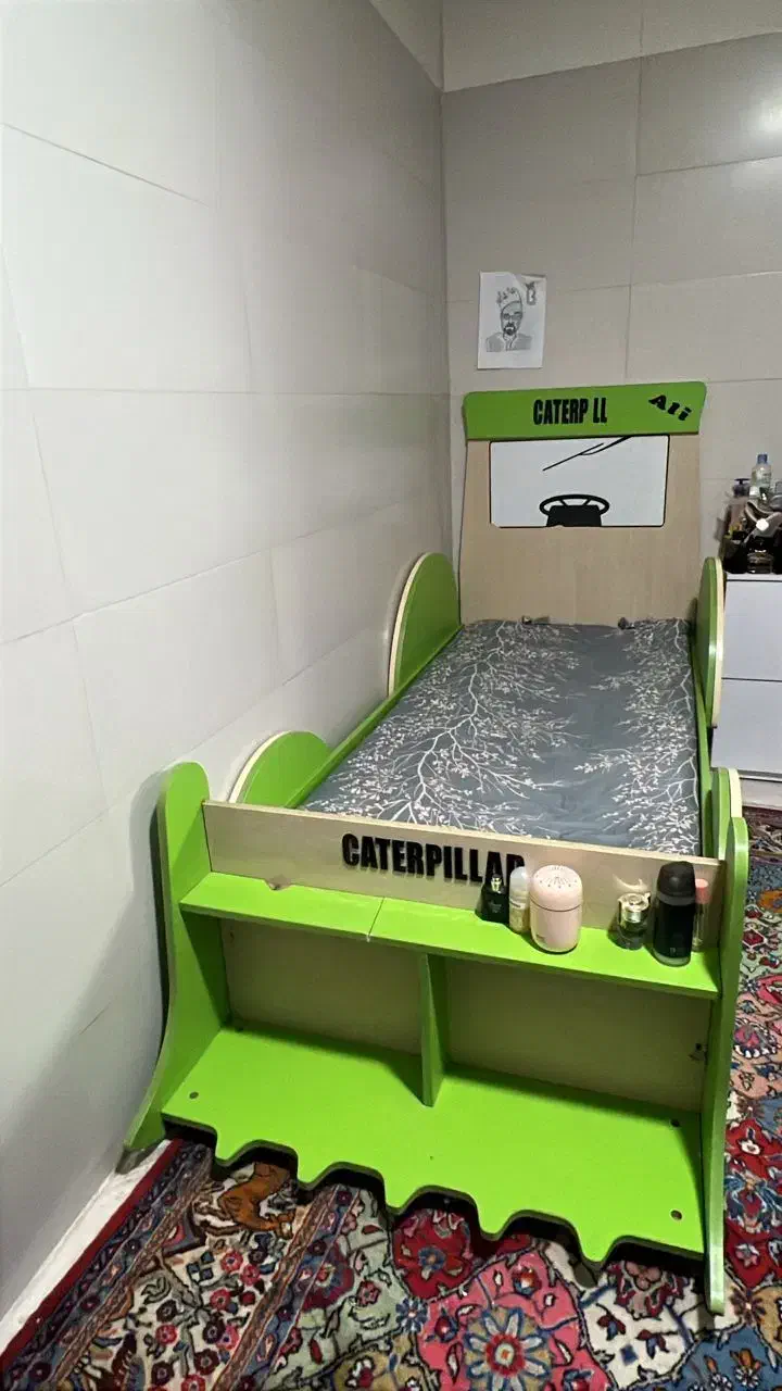 تخت کودک طرح لودر|تخت و سرویس خواب|ری, فیروزآبادی|دیوار