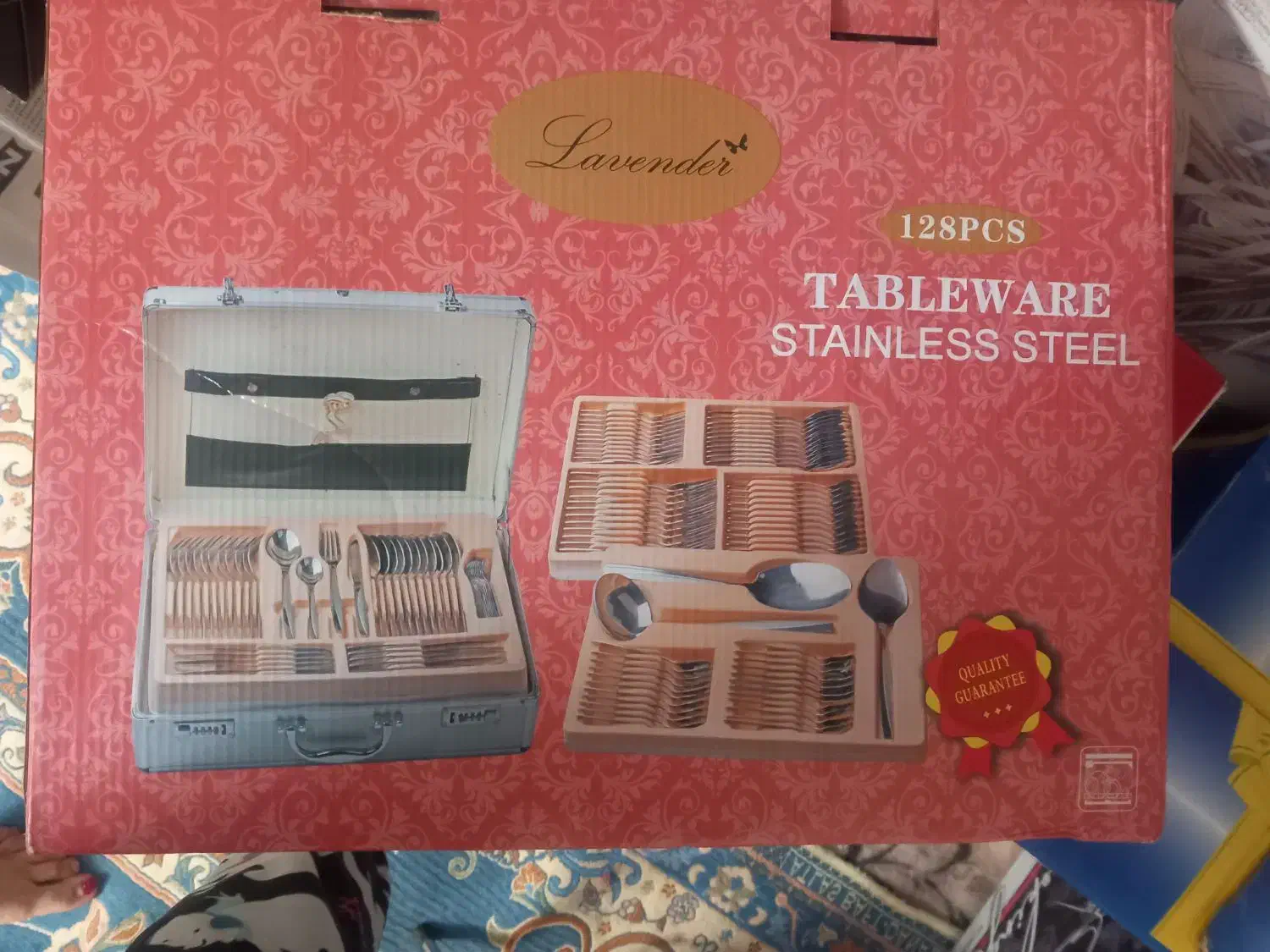 سرویس کامل 24نفره قاشق چنگال جعبه ای|ظروف سرو و پذیرایی|تبریز, |دیوار