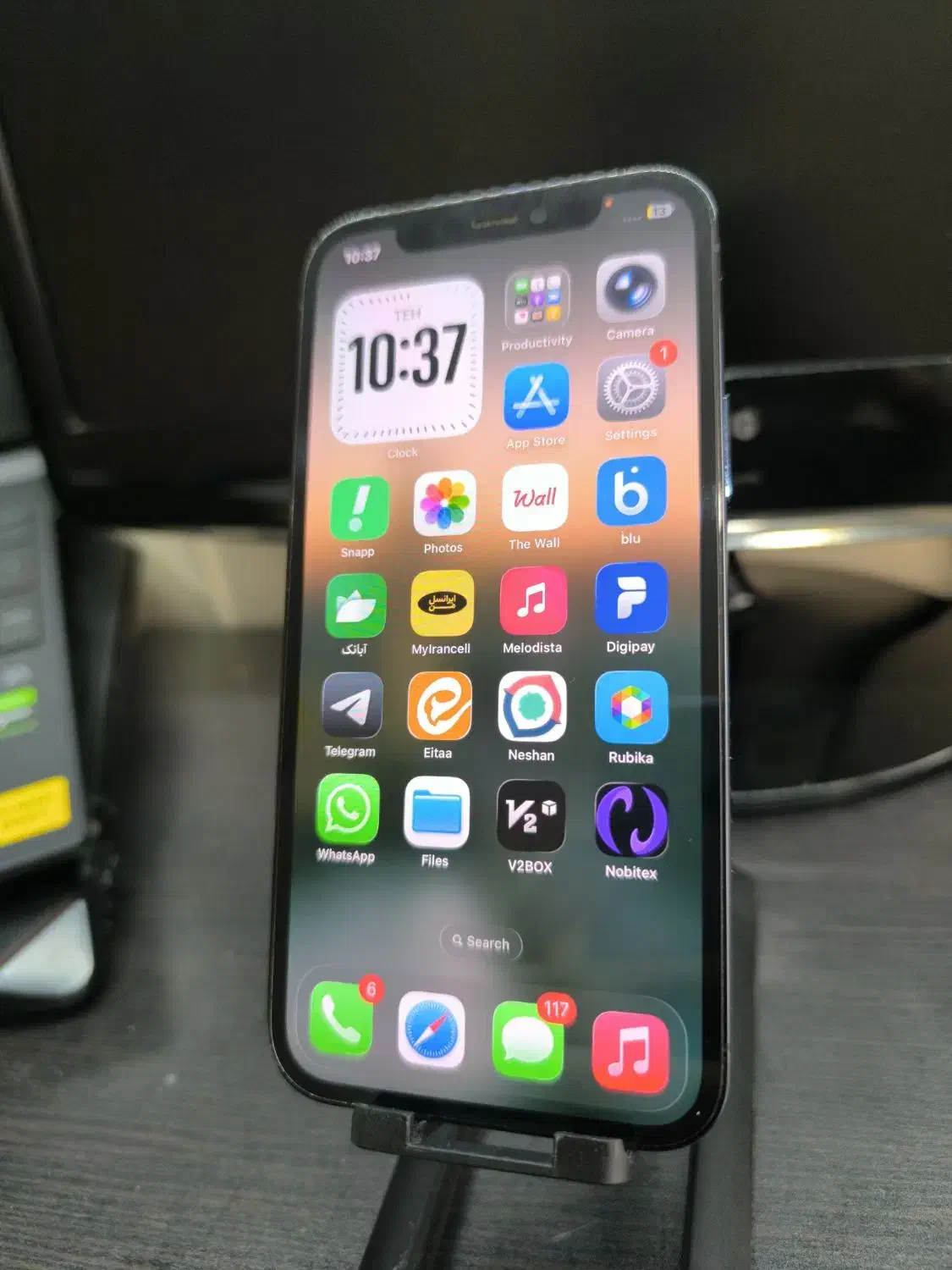 آیفون 12pro 256 zaa 82% + اپل واچ سری 3|موبایل|همدان, |دیوار