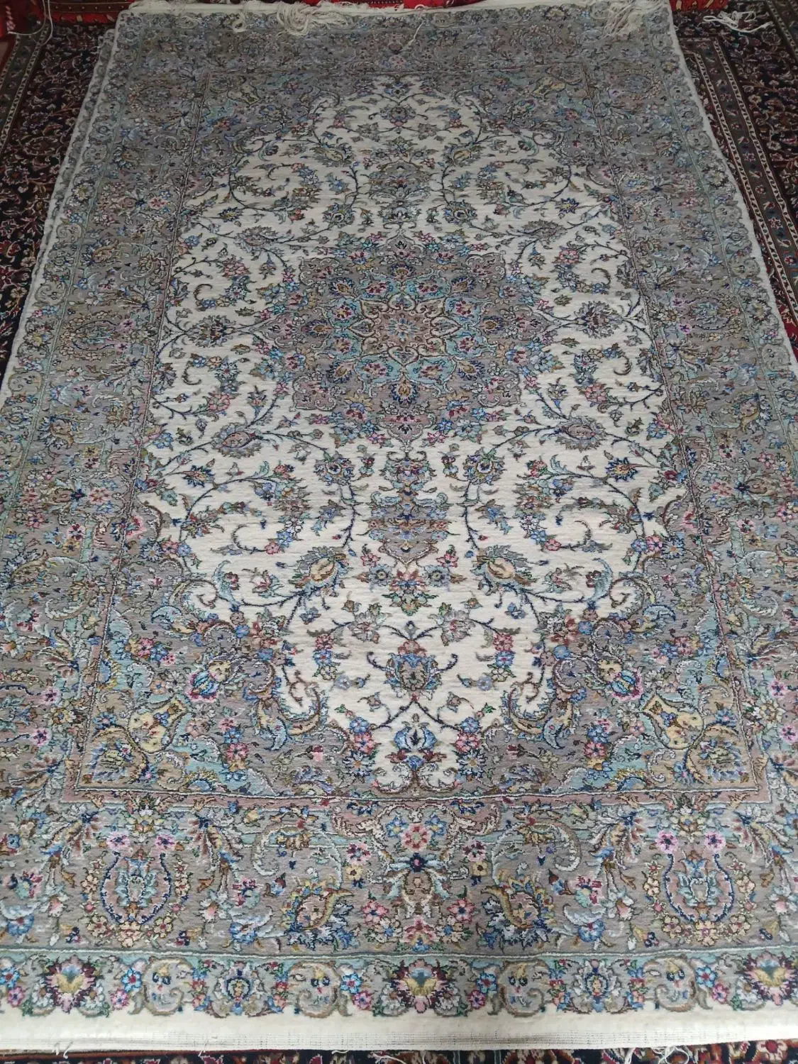 قالی دستباف|فرش|کاشان, راوند|دیوار