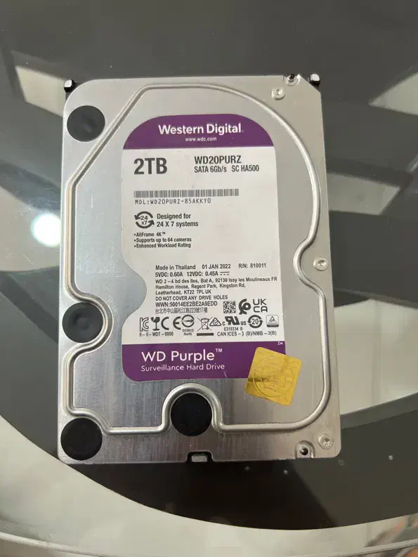 هارد ۲ترا بنفش اصلی با تست سلامت|قطعات و لوازم جانبی رایانه|اصفهان, رحیم‌آباد|دیوار