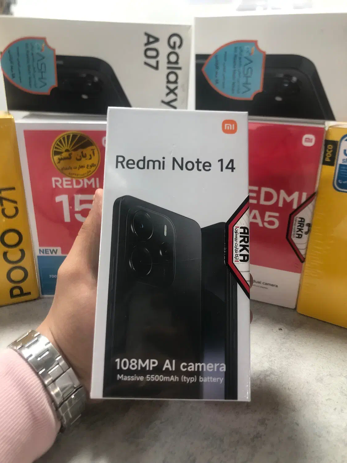 گوشی شیائومی ردمی نوت 14 آکبند گارانتی اقساط ۳ ماه|موبایل|قرچک, زیبا شهر|دیوار