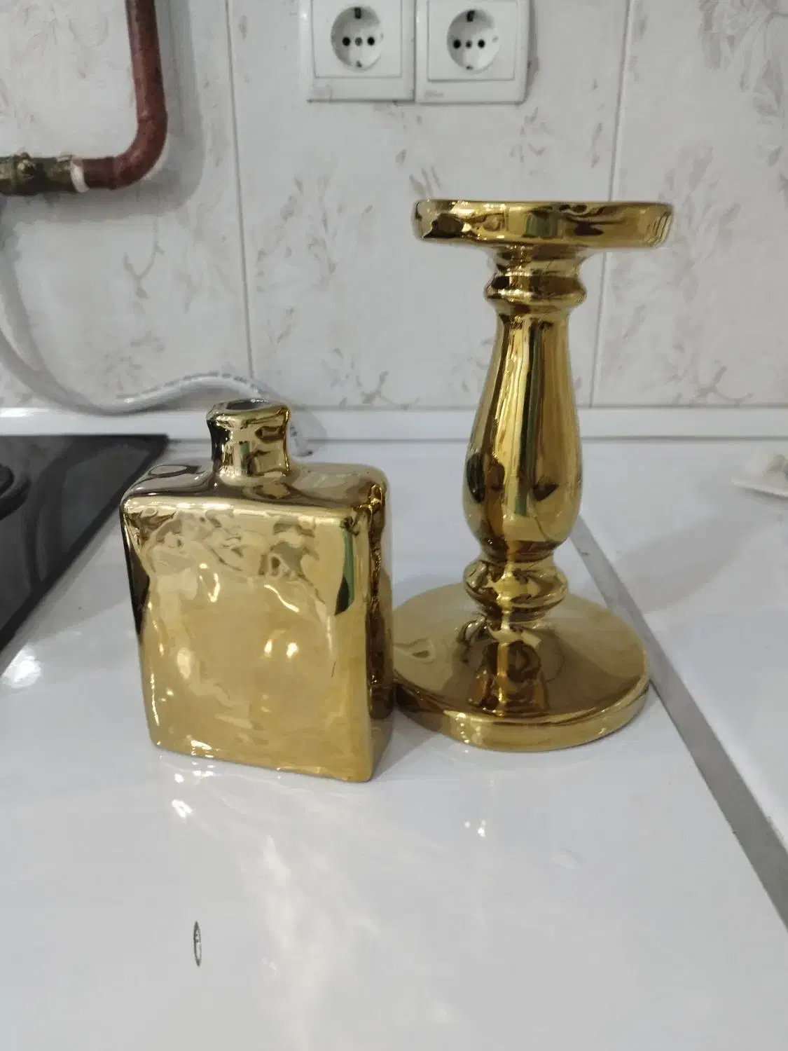 جاشمعی و گلدون طلایی|مجسمه، تندیس، ماکت|گلبهار, شهر جدید گلبهار|دیوار