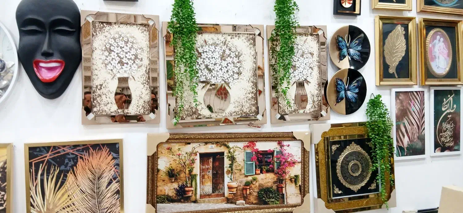 دکوری وجهیزیه ساعت تابلو آباژور|صنایع دستی و سایر لوازم تزئینی|ساوه, |دیوار