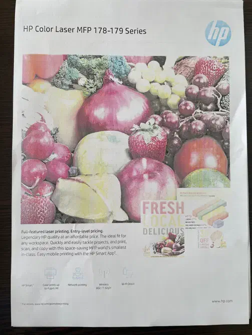پرینتر رنگی hp MFP 179fnw|پرینتر، اسکنر، کپی، فکس|رباطکریم, رباطکریم|دیوار