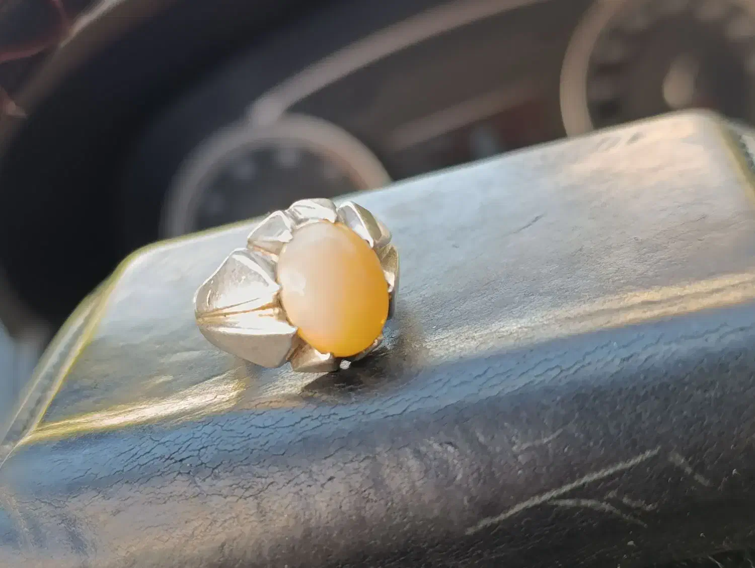 نقره با سنگ اوپال|جواهرات|خرم‌آباد, |دیوار