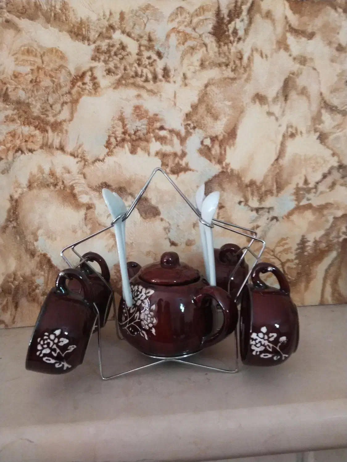 قهوه خوری ۴ نفره|ظروف سرو و پذیرایی|شیراز, کلاهدوز|دیوار