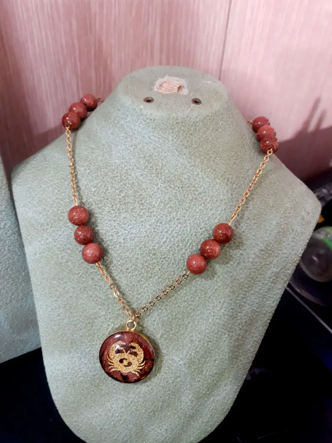 گردنبند روکش طلا۲۴عیار طرح ماه تیر|جواهرات|سمنان, |دیوار