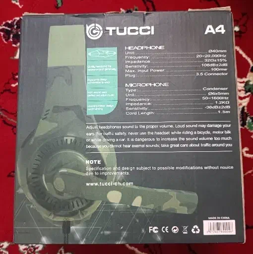 هدستTUCCl A4|قطعات و لوازم جانبی رایانه|قم, ولیعصر|دیوار