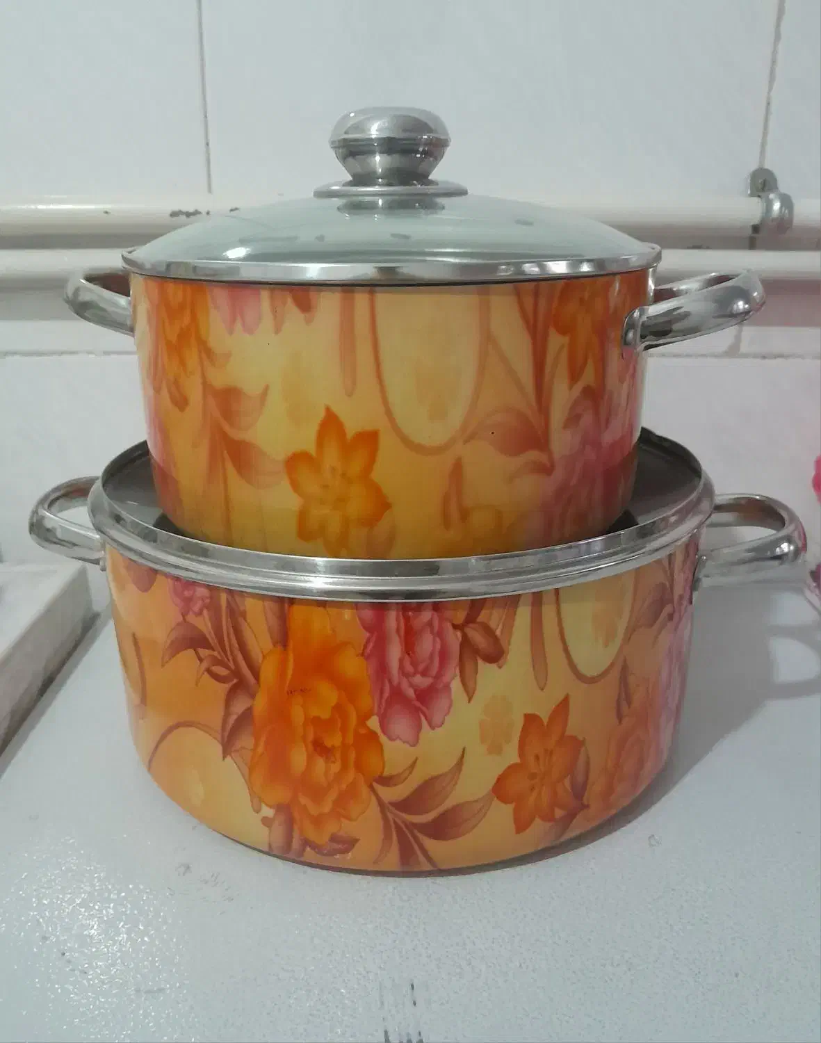 ۲عدد قابلمه تفلون|ظروف پختوپز|کرمانشاه, |دیوار