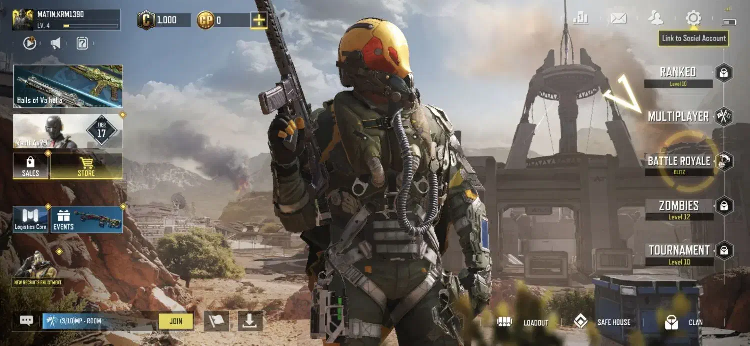 اکانت کالاف|کنسول، بازی ویدئویی و آنلاین|صدرا-فارس, فاز ۱|دیوار