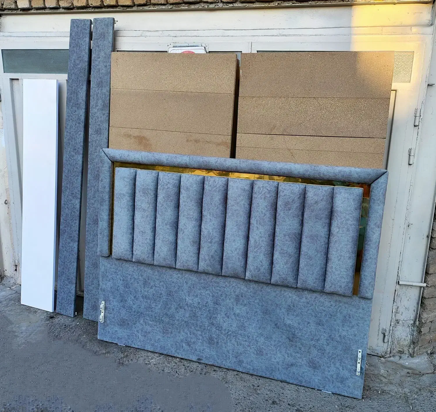 تخت خواب دو نفره چستر با تشک رویال و ستکای نو نو|تخت و سرویس خواب|تبریز, |دیوار