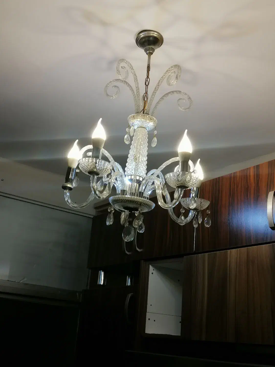 چهار عدد لوستر کریستالی سنتی|لوستر و چراغ آویز|تهران, امام زاده عبدالله|دیوار