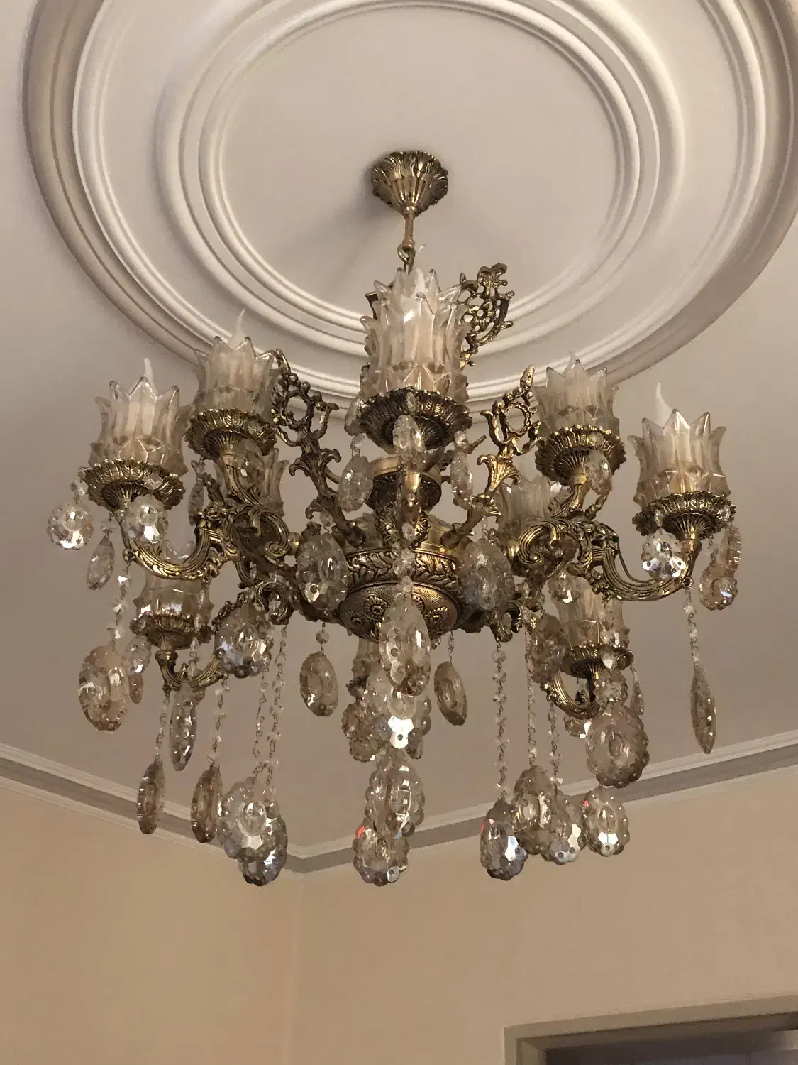 لوستر  6 شاخه برنج|لوستر و چراغ آویز|تهران, دکتر هوشیار|دیوار