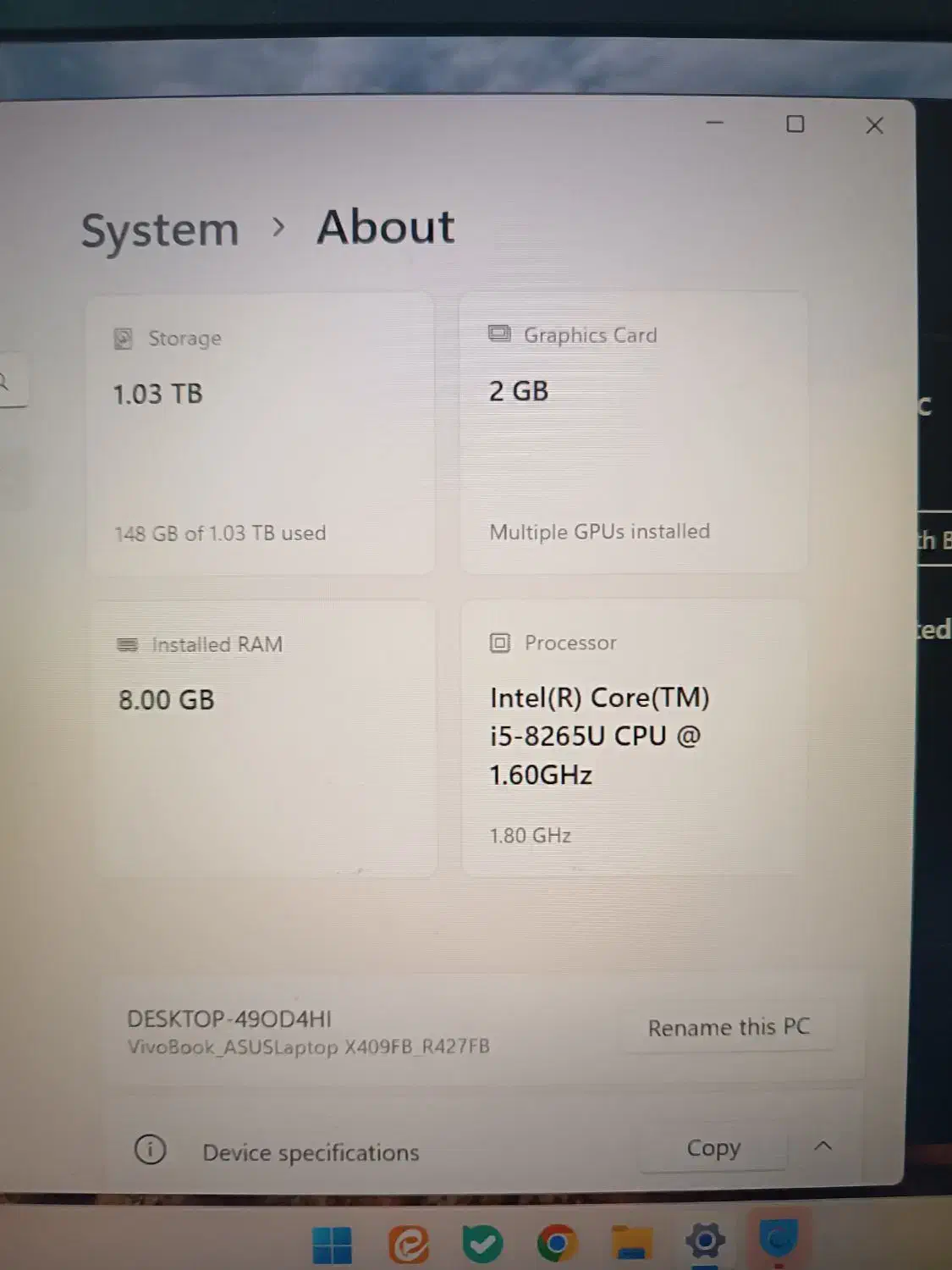 لپ تاپ ایسوس Asus vivo book x409fb|رایانه همراه|قزوین, |دیوار