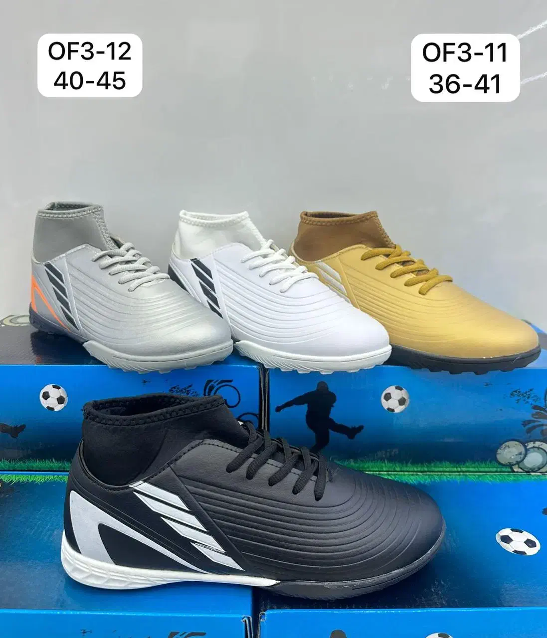 ۱۲۰ عدد کفش استوک فوتبالی به قیمت چین/سرمایه گذاری|کیف، کفش، کمربند|تهران, تهرانپارس شرقی|دیوار