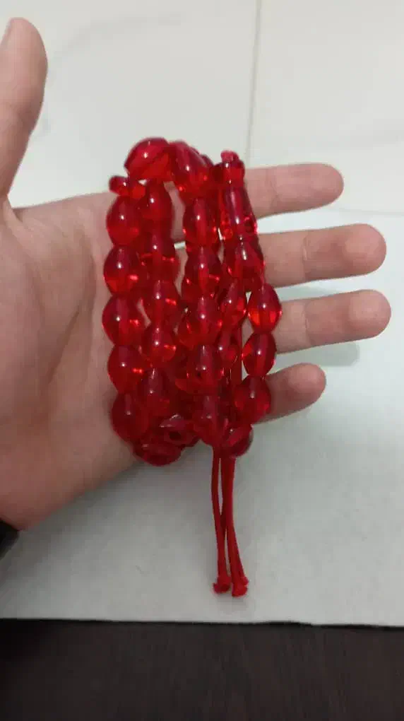 تسبیح سندلوس اناری ۳۵ عددی . تخم مرغی کد ۲۰۸|جواهرات|سقز, |دیوار