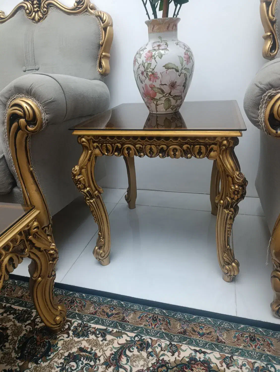 جلومبلی عسلی چوب راش|مبلمان خانگی و میز عسلی|کرمانشاه, |دیوار