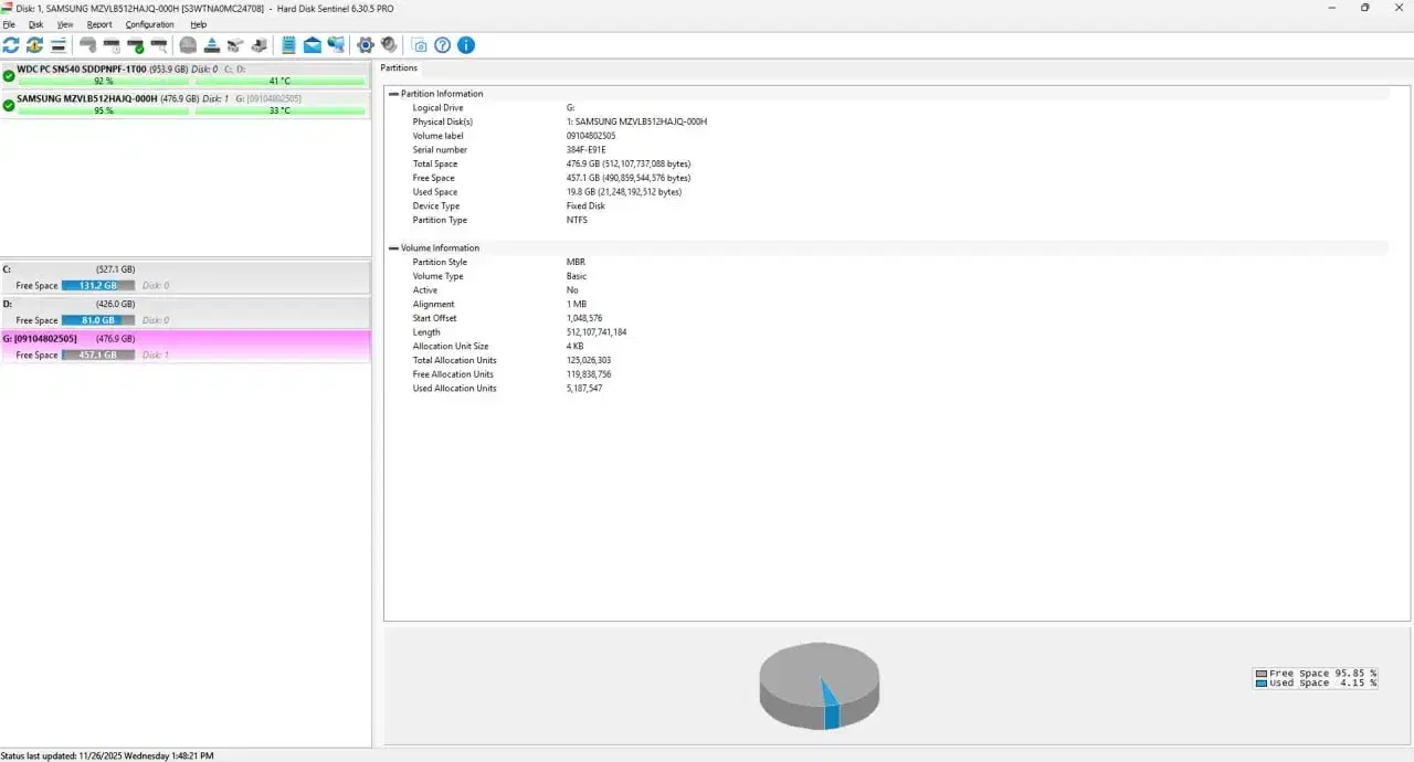 SSD Samsung PM981 512GB NVMe|قطعات و لوازم جانبی رایانه|قزوین, |دیوار