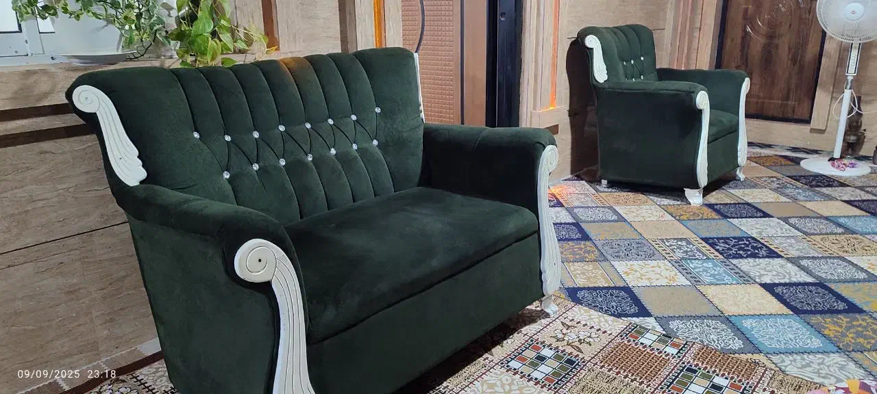 مبل سالم ۷نفره|مبلمان خانگی و میز عسلی|رشت, عینک|دیوار