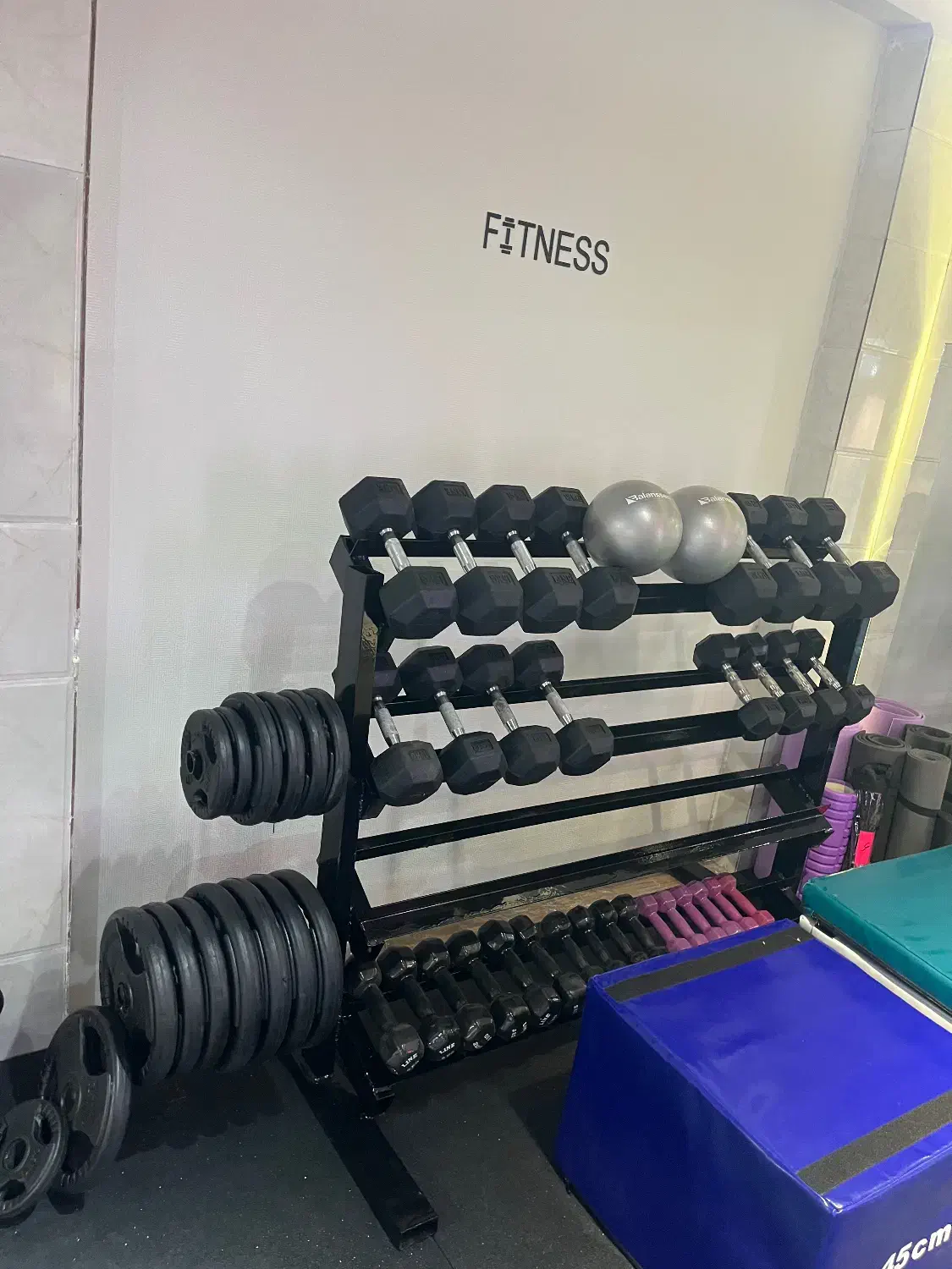 فروش رک دمبل|تجهیزات ورزشی|تاکستان, |دیوار