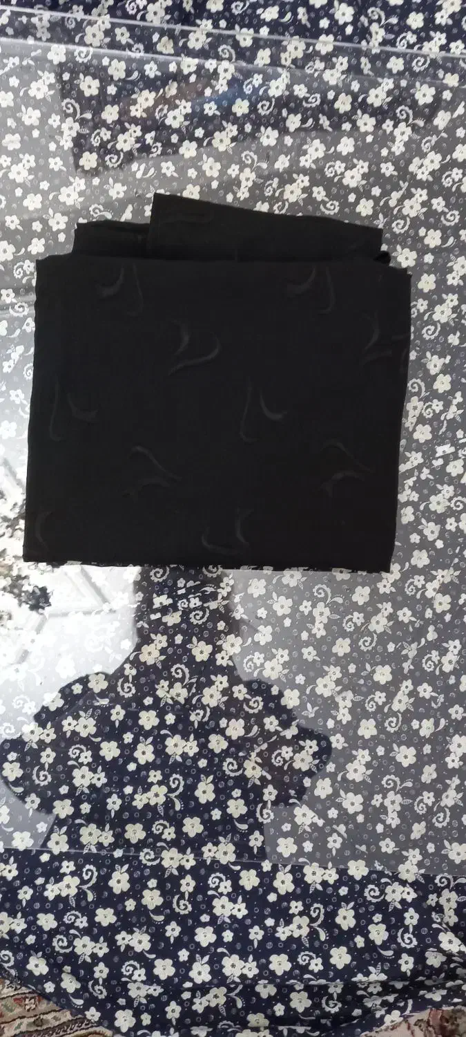 چادر مشکی پارچه لنین|لباس|خاوران, |دیوار