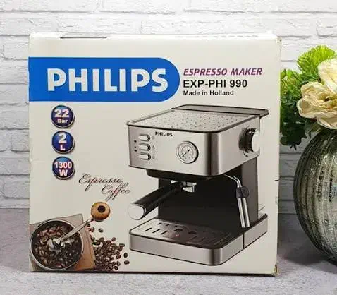 اسپرسو ساز قهوه ساز فیلیپس تمام استیل آمپردار|سماور، چایساز، قهوهساز|قم, علی آباد سعدگان|دیوار