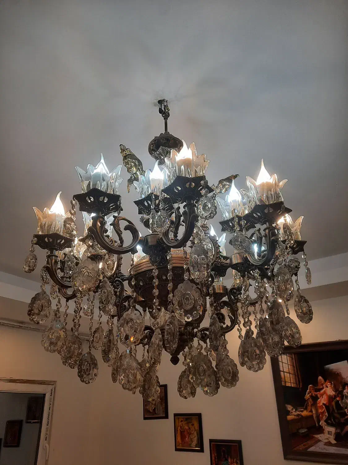 لوستر المینیومی|لوستر و چراغ آویز|چهاردانگه (تهران), |دیوار