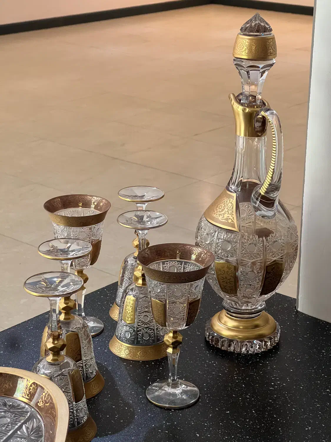 ظروف کریستال ورق طلا|ظروف سرو و پذیرایی|تهران, ولنجک|دیوار