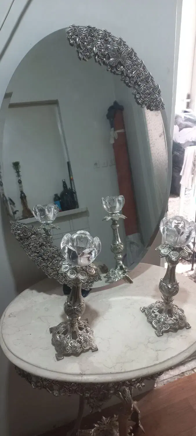 آیینه شمعدان جنس آلیاژ|آینه|تهران, جیحون|دیوار