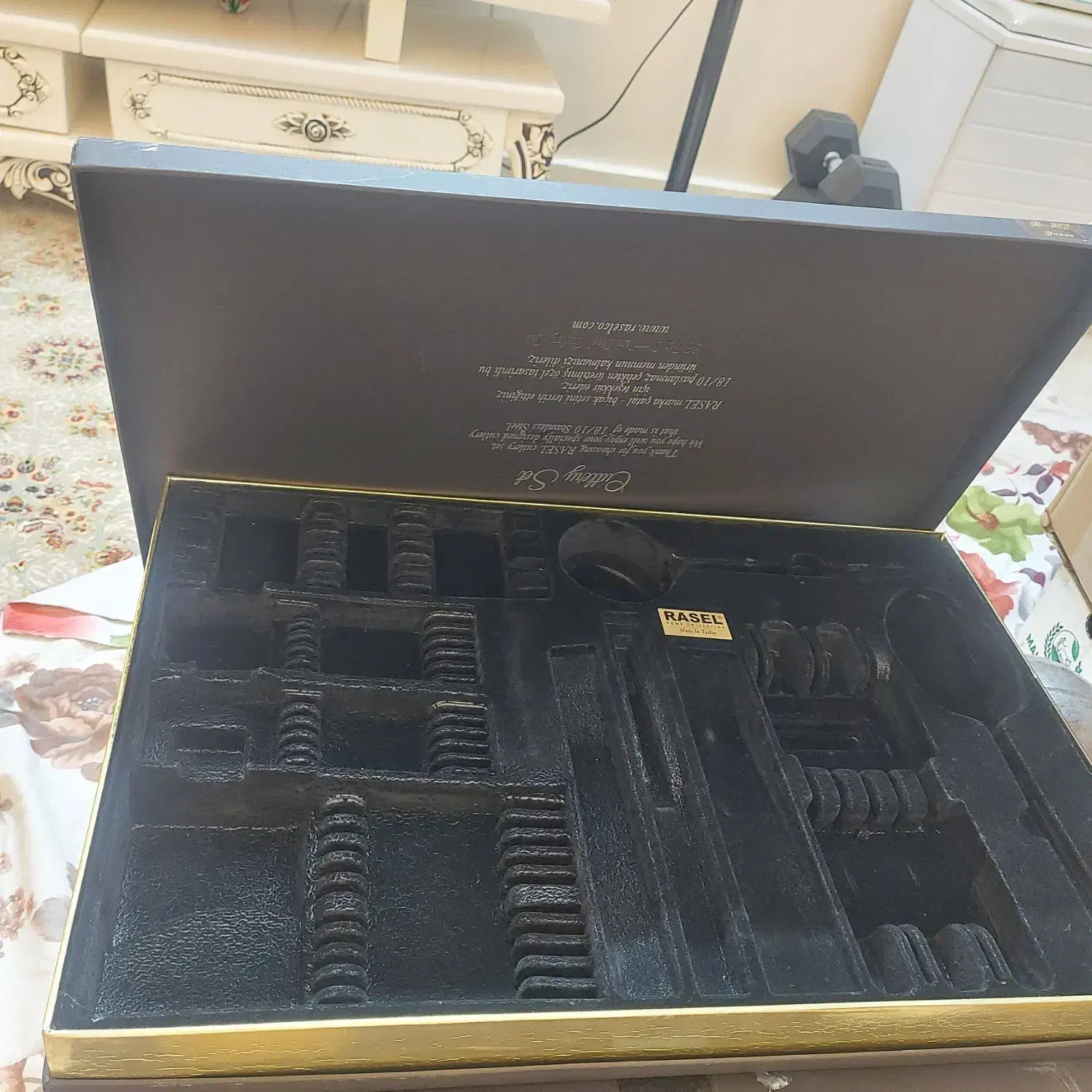 جعبه ی قاشق چنگال برند راسل اصل|ظروف سرو و پذیرایی|تهران, نیلوفر|دیوار