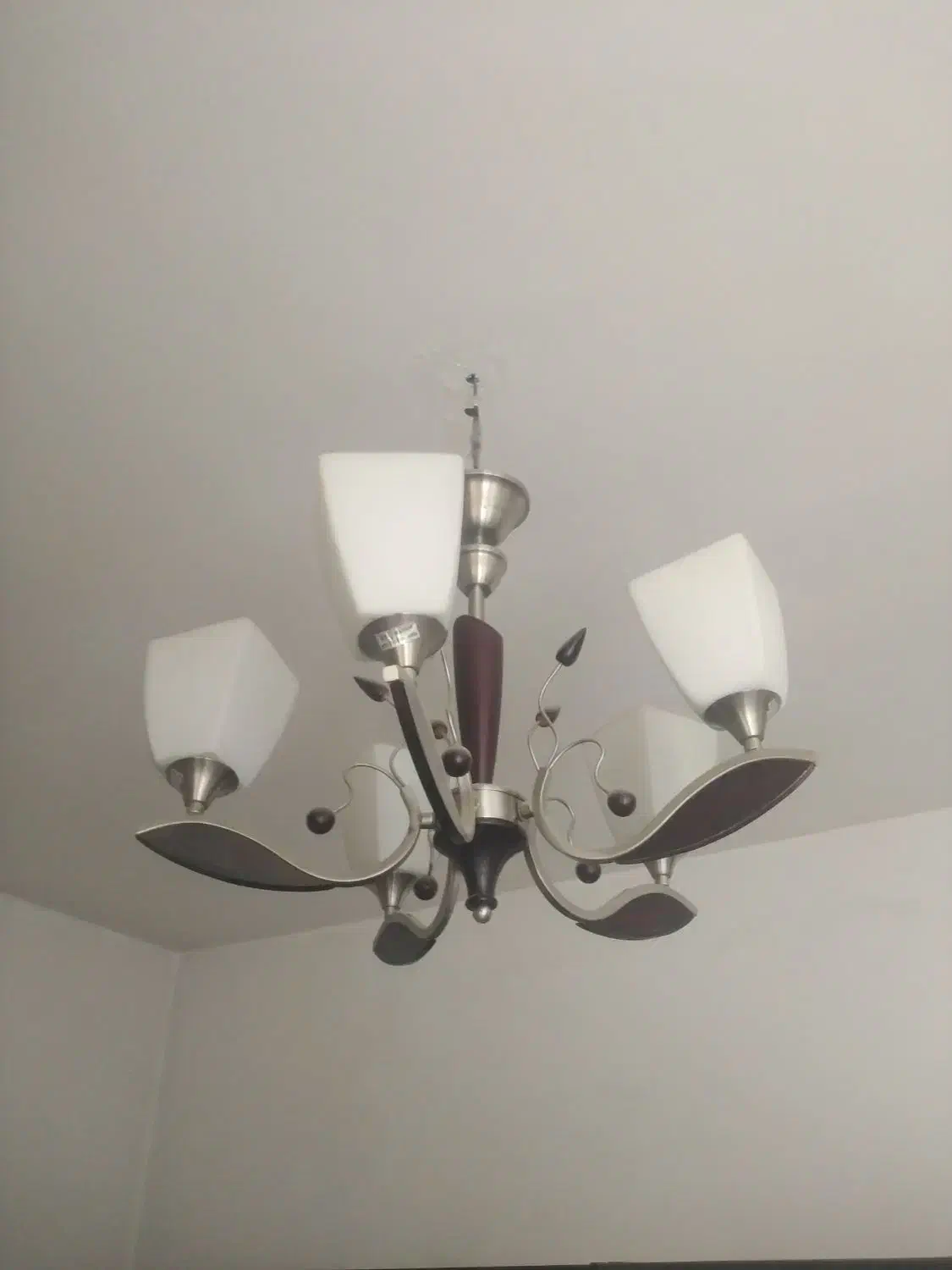 یک جفت لوستر استیل|لوستر و چراغ آویز|فردیس, فردیس|دیوار