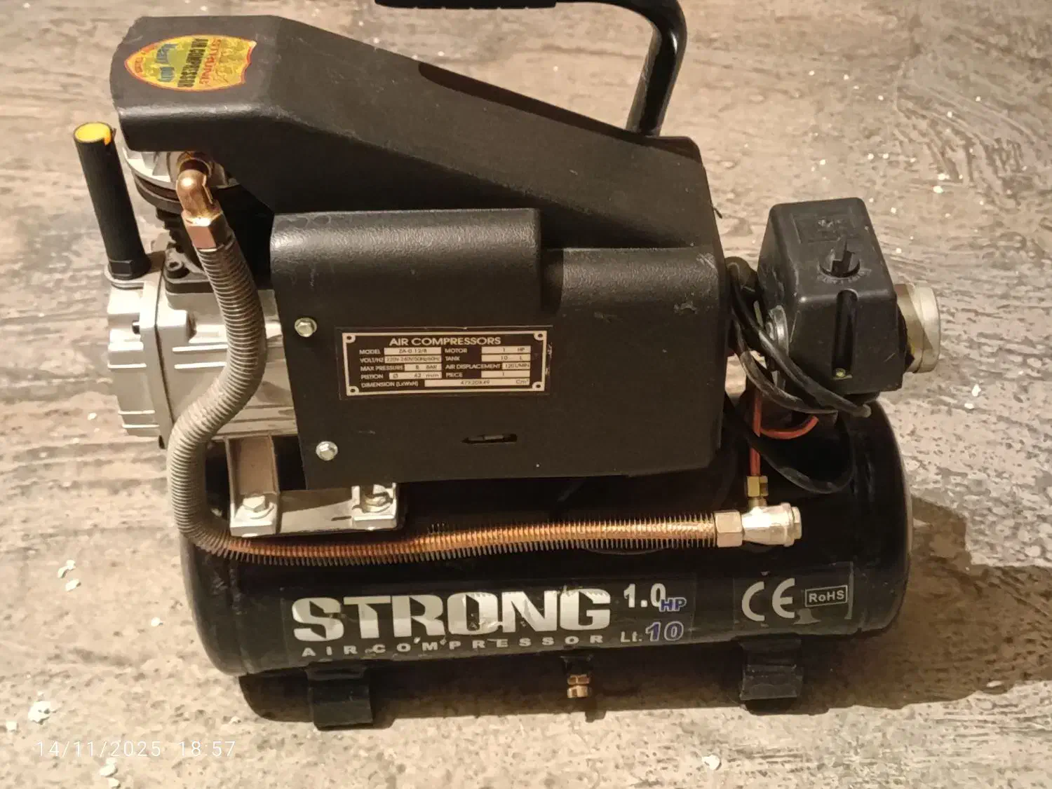 پمپ باد ۱۰ لیتری استرانگ|ابزارآلات|تهران, خزانه|دیوار