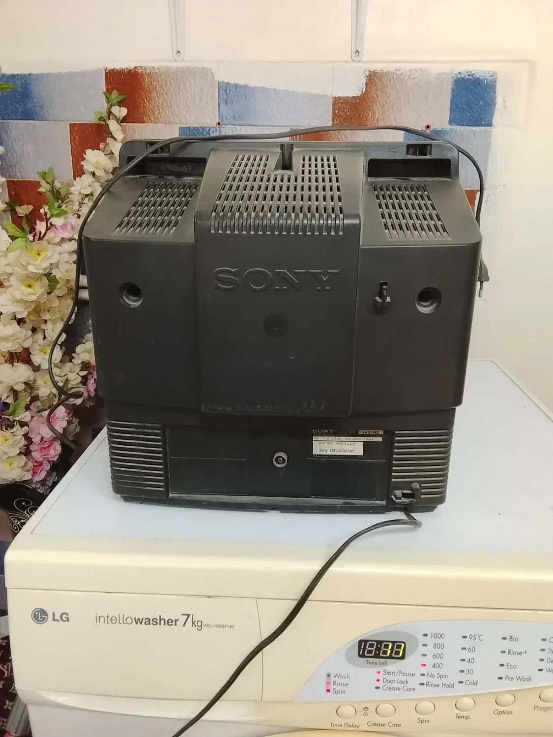 تلویزیون رنگی ۱۴ اینچ سونی|تلویزیون و پروژکتور|تهران, تسلیحات|دیوار