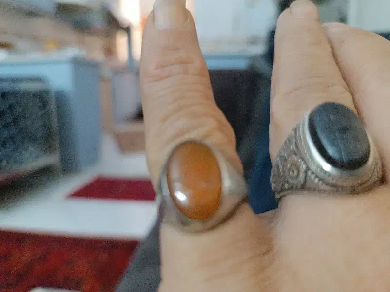 دوتاانگشتر قدیمی قیمت مناسب نقره|جواهرات|تهران, کوثر|دیوار