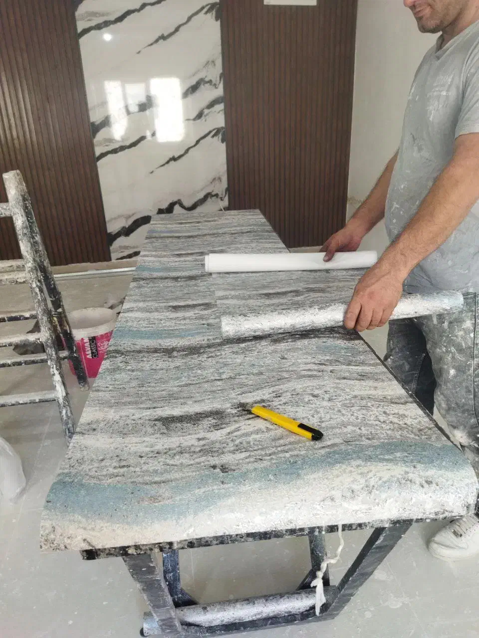 نصب کاغذ دیواری|خدمات پیشه و مهارت|تهران, باغ خزانه|دیوار