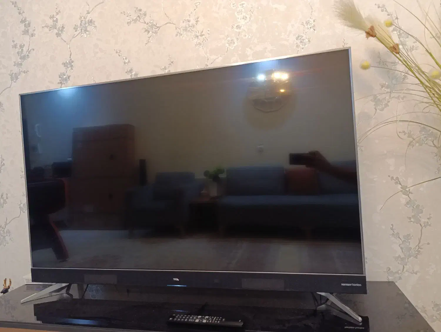 تلویزیون ۴k برند tcl سایز ۵۵ بدون تصویر|تلویزیون و پروژکتور|فردیس, منظریه|دیوار