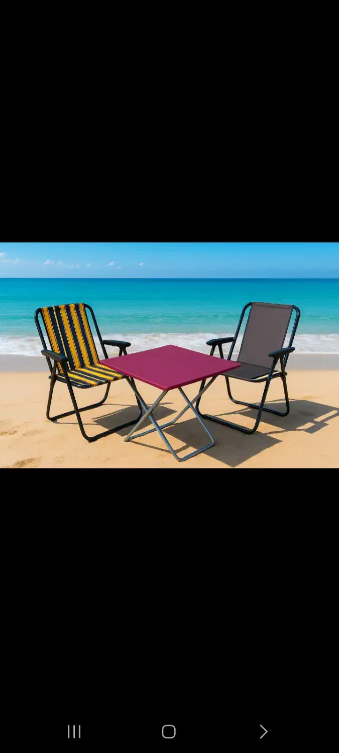 فروش میزوصندلی تاشو|صندلی و نیمکت|بندر ترکمن, |دیوار