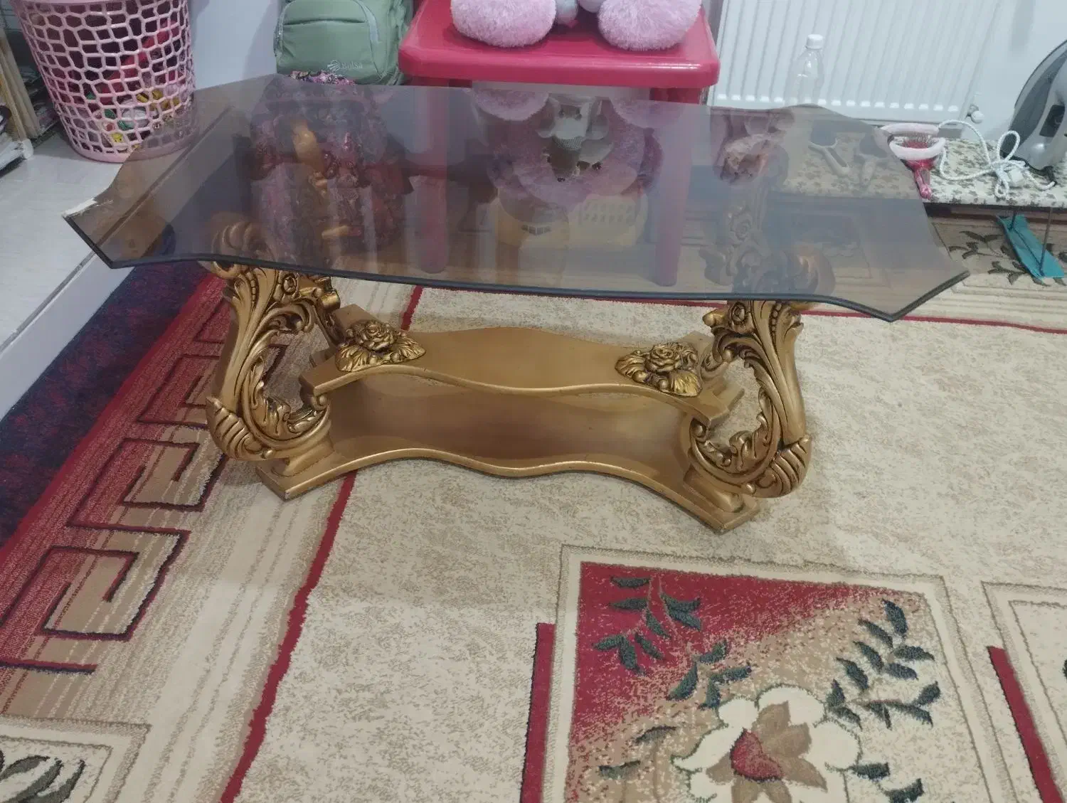 میز جلو مبلی بزرگ|مبلمان خانگی و میز عسلی|آبدانان, |دیوار