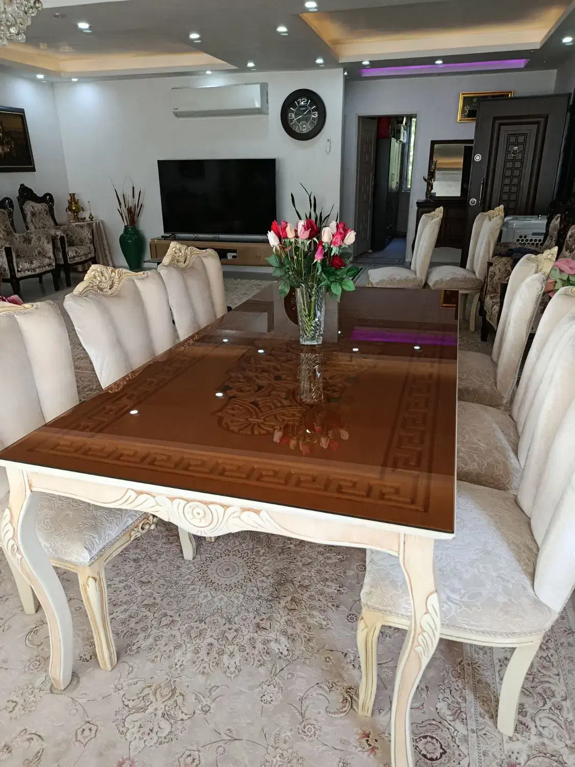 میز غذا خوری|میز و صندلی غذاخوری|الوند, |دیوار