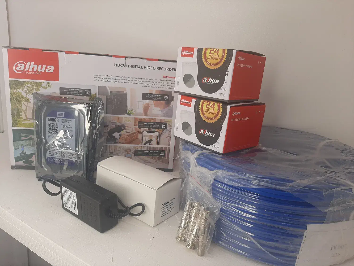 دوربین مداربسته داهوآ با صدا و دید در شب رنگی|دوربین مداربسته|رشت, منظریه|دیوار