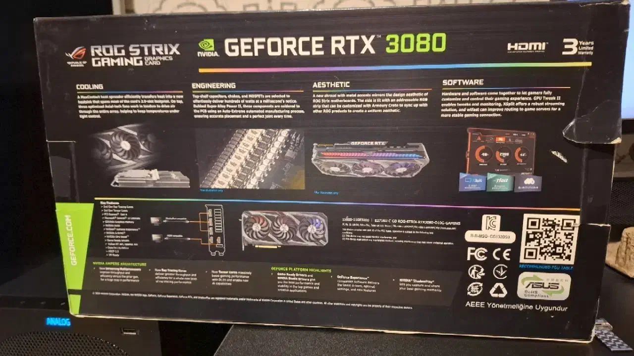 کارت گرافیک RTX 3080 ROG STRIX|قطعات و لوازم جانبی رایانه|رشت, بلوار گیلان|دیوار