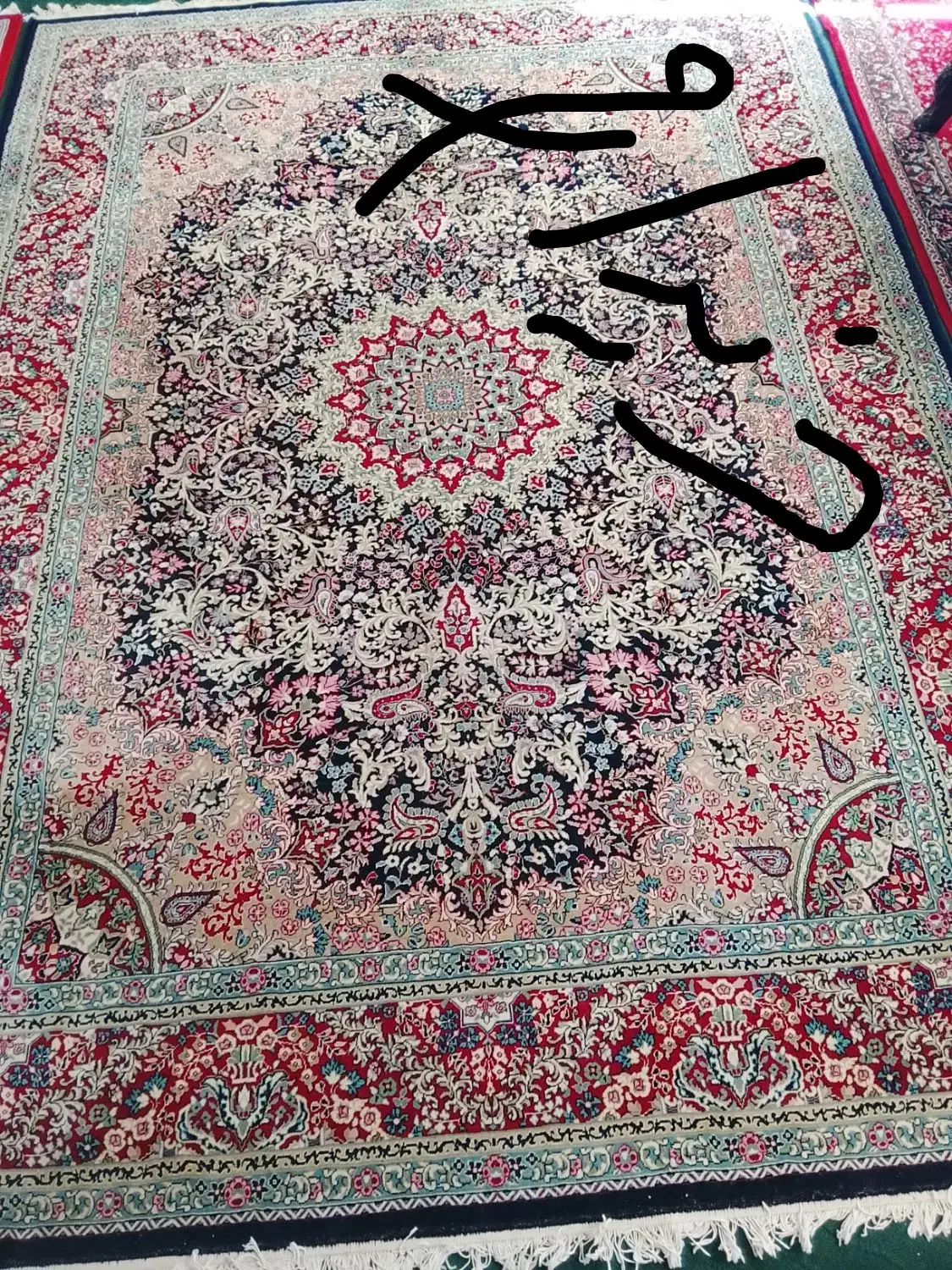 قالی|فرش|کرمان, |دیوار