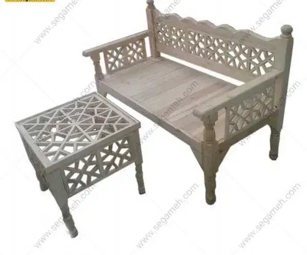 تخت سنتی دونفره بامیز|تخت و سرویس خواب|یزد, |دیوار