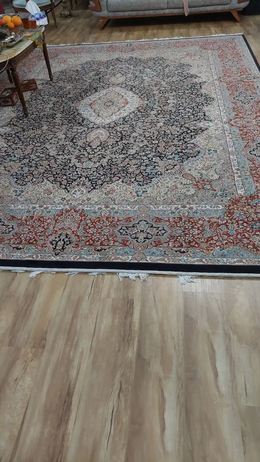 ۱جفت فرش ماشینی ۷۰۰شانه یلدای کویر۱۲و۹ متر سالم|فرش|صفادشت, |دیوار