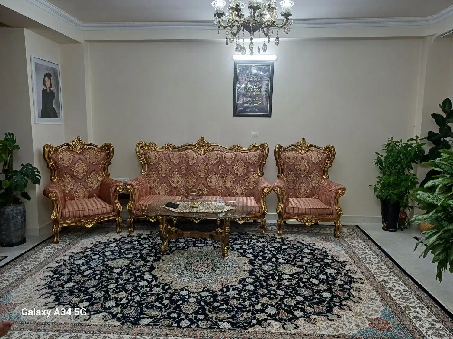 مبلمان سلطنتی چوب راش|مبلمان خانگی و میز عسلی|سهند, |دیوار